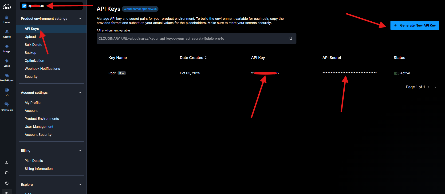 Cloudinary Variables